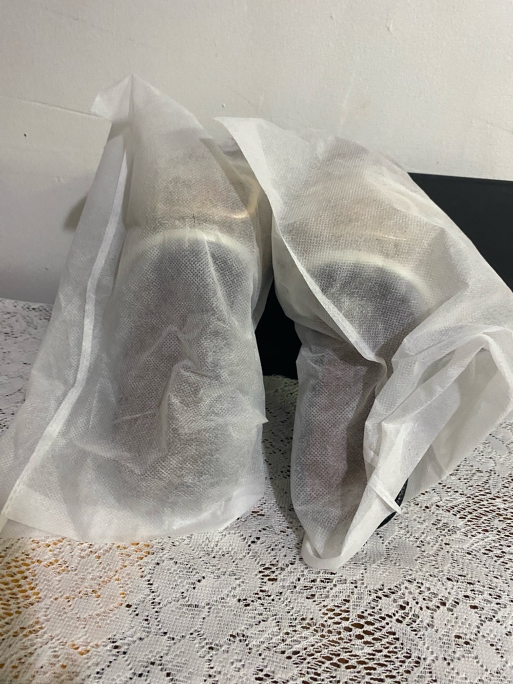 Coach Signature Slide Sandals in Beige and White with Gold Accent - Picture 7 of 9